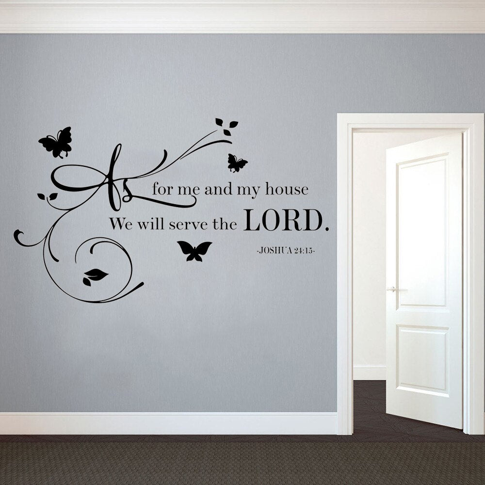 We Will Serve the Lord Wall Decal