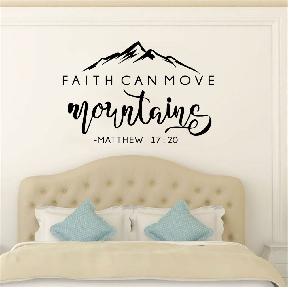 Faith Can Move Mountains Wall Decor