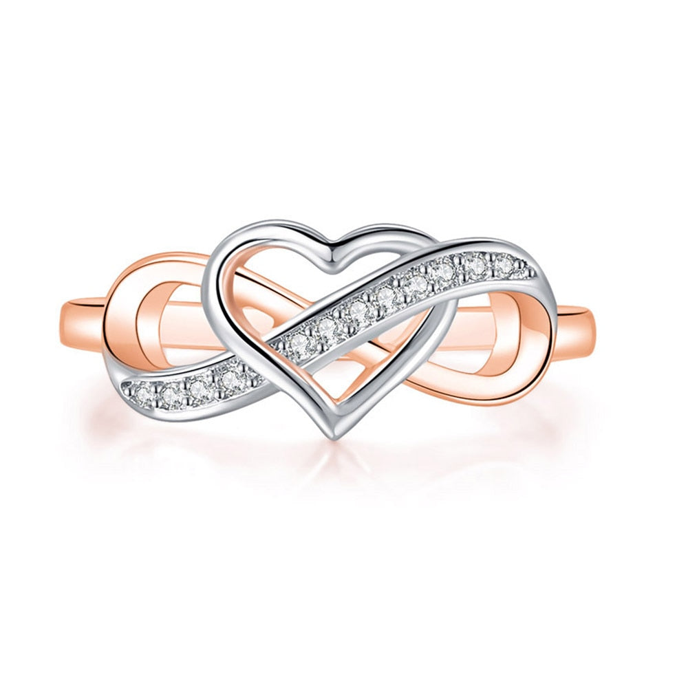 Wrapped Infinity Love Rings (multiple styles)
