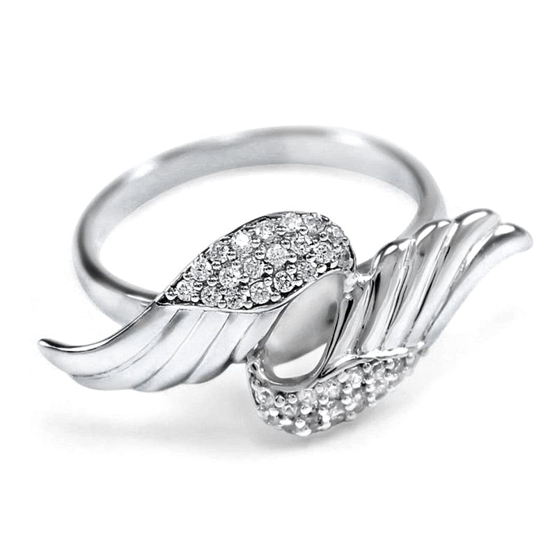 Layered Angel Wings Ring