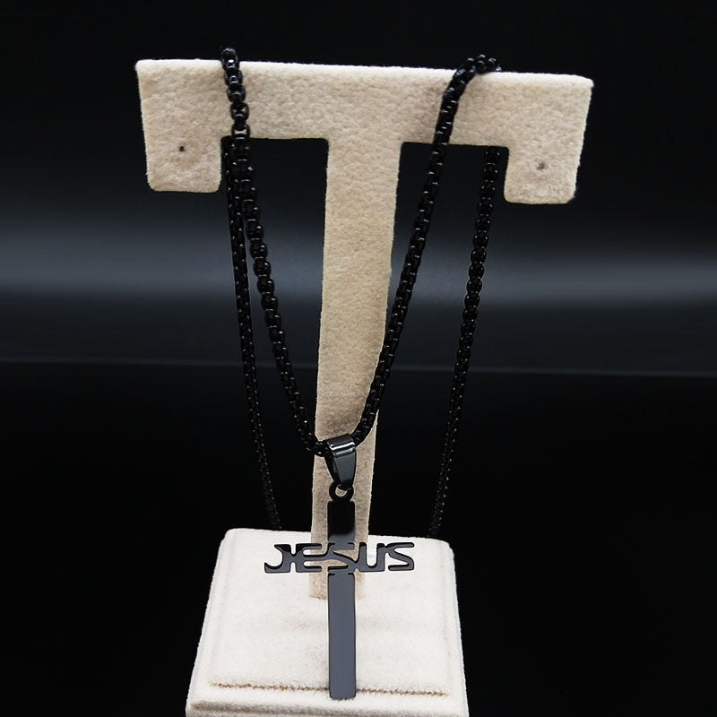 Fashion Cross Stainless Steel Necklace for Men (several styles)
