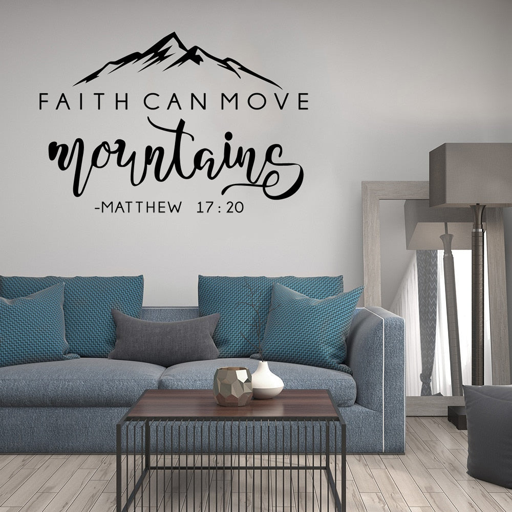 Faith Can Move Mountains Wall Decor