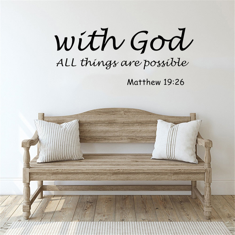 With God all Possible wall decor