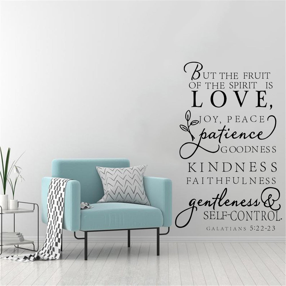 The fruit of the Spirit Wall Decal